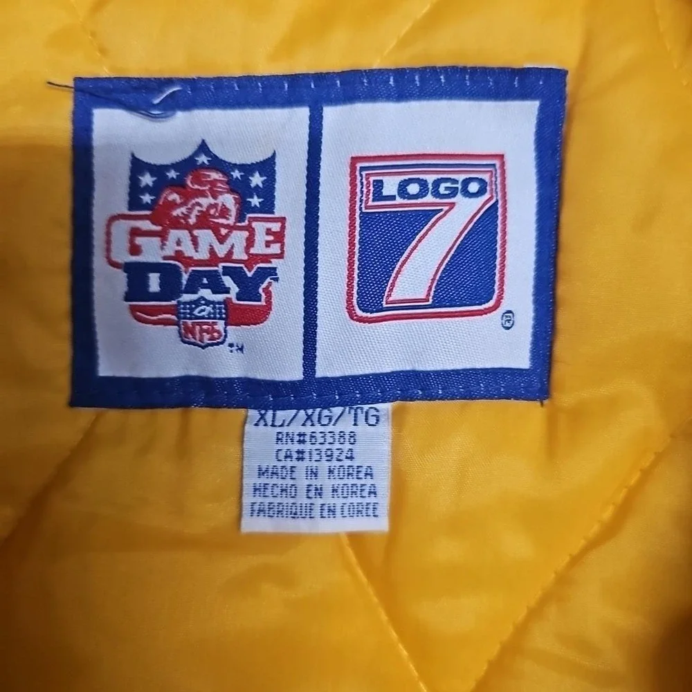 Vintage Green Bay Packers NFL Gameday Logo 7 Jacket (1990s) Hooded Men's XL Rare